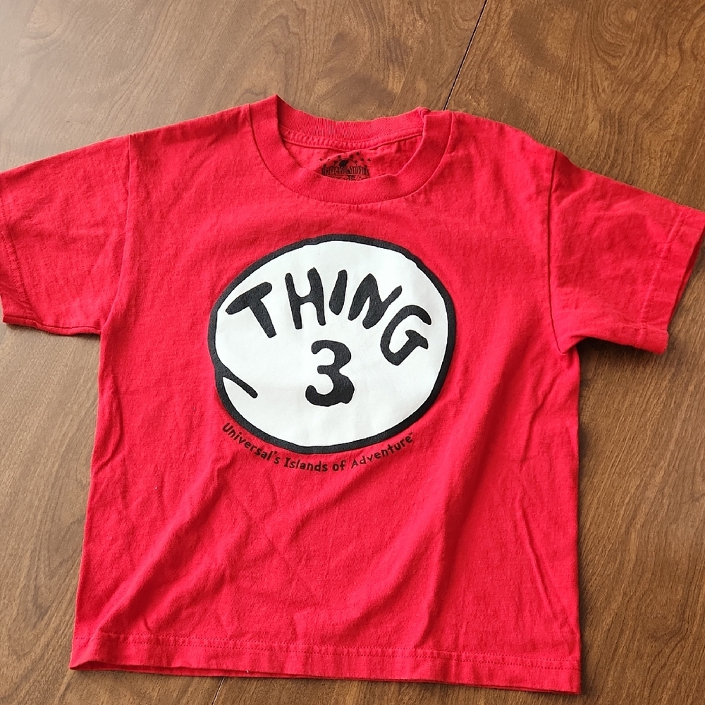 Universal Red 'Thing 3' Kids T-Shirt